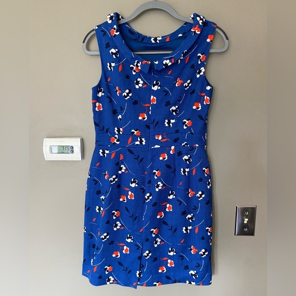 BODEN Martha Dress in Riviera Blue Wildflower Size 8P - Picture 6 of 10